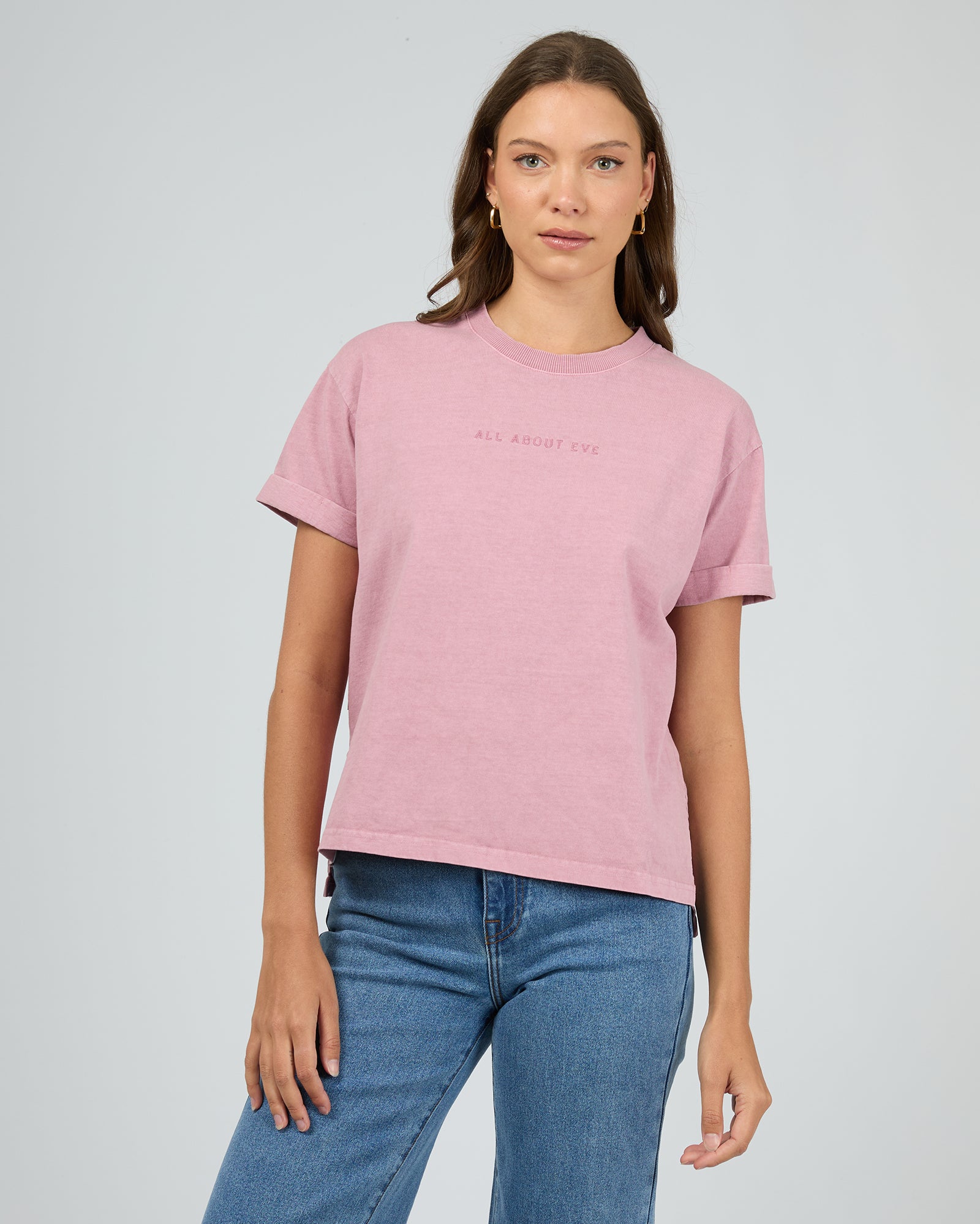 【BAON】Ariel pink washed denim pants Arch Stacked Denim (Pink Wash) – Crysp Denim