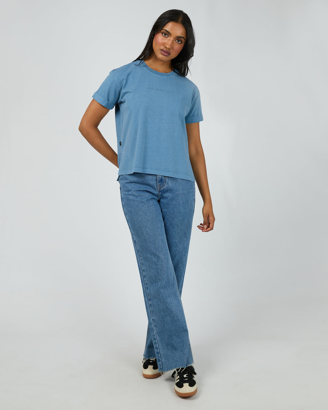 Aae Washed Tee Denim