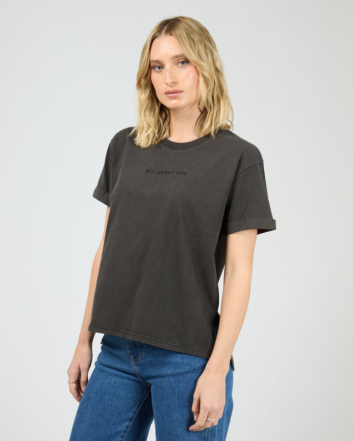 Aae Washed Tee Washed Black