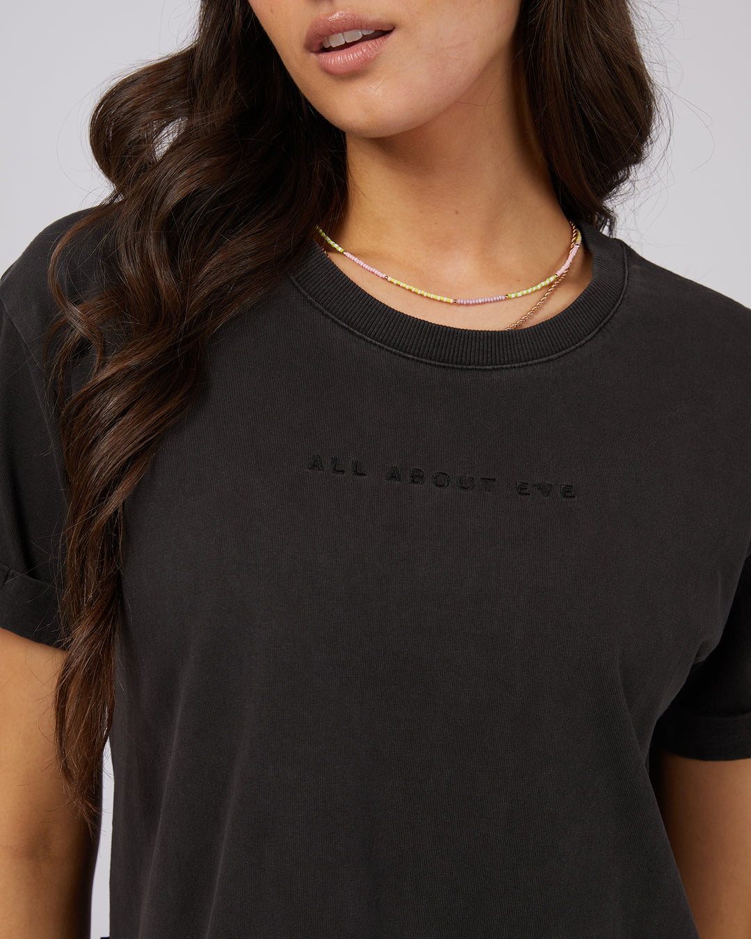 Aae Washed Tee Washed Black