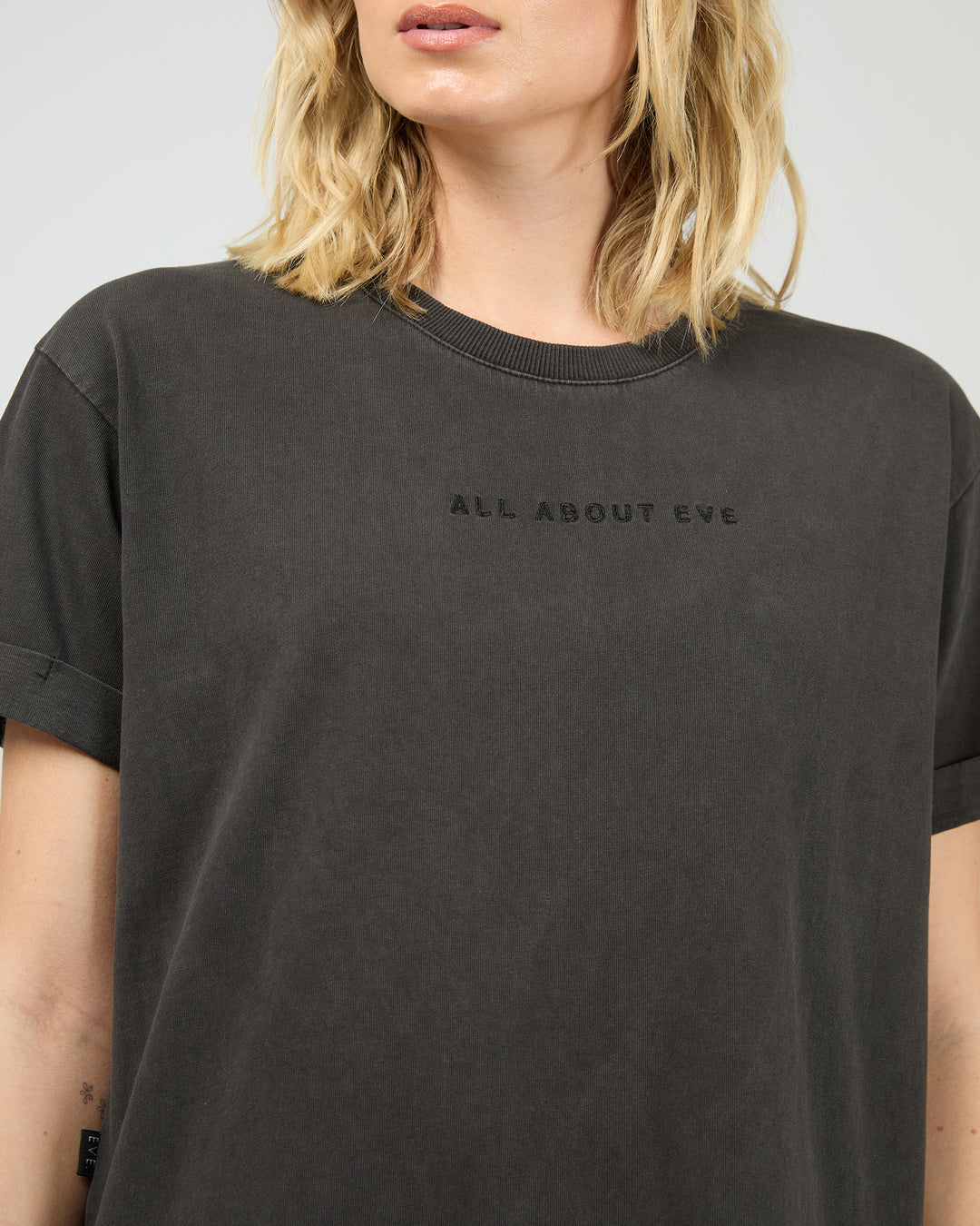 Aae Washed Tee Washed Black
