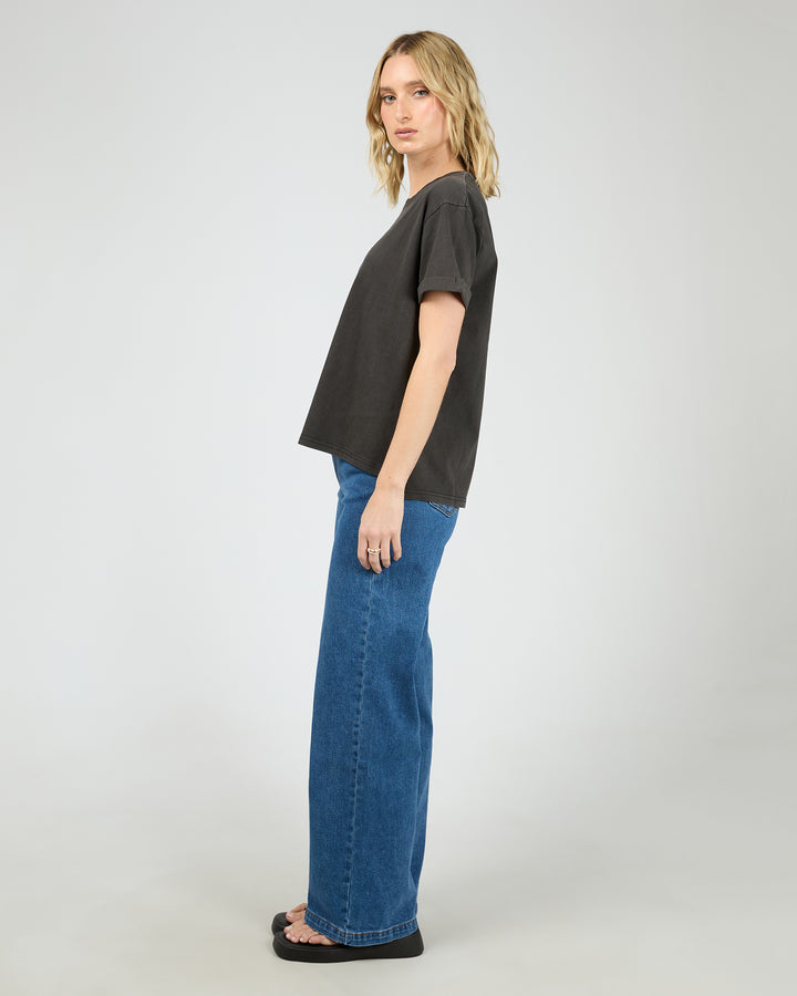 Aae Washed Tee Washed Black