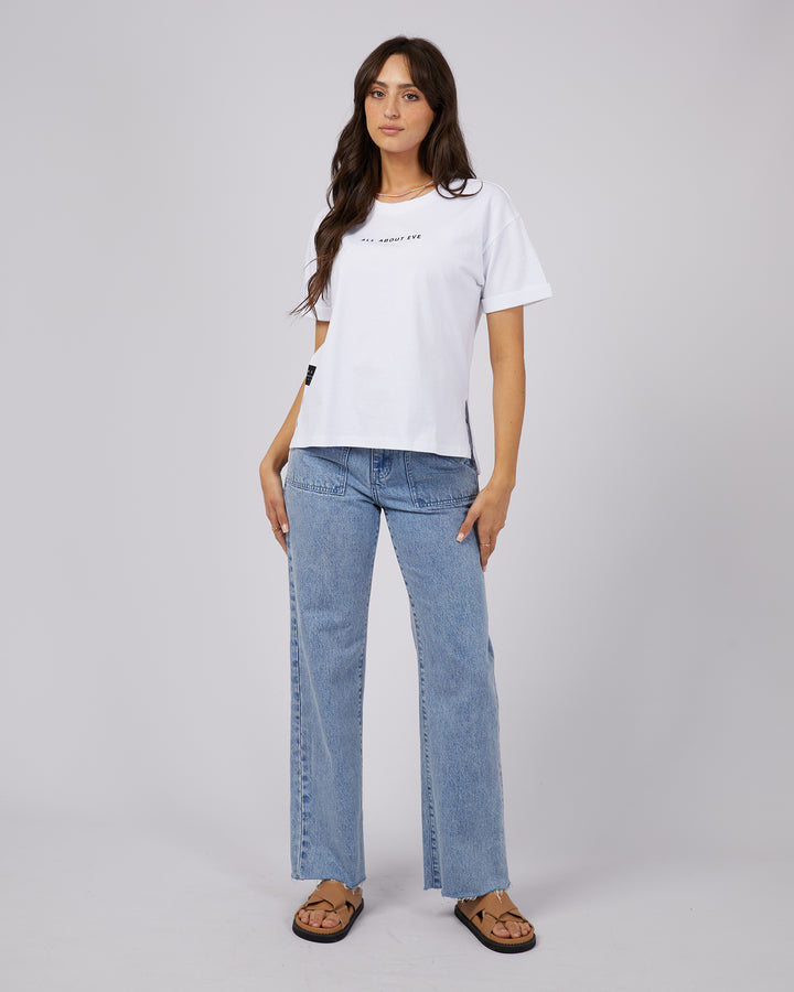 Aae Washed Tee White