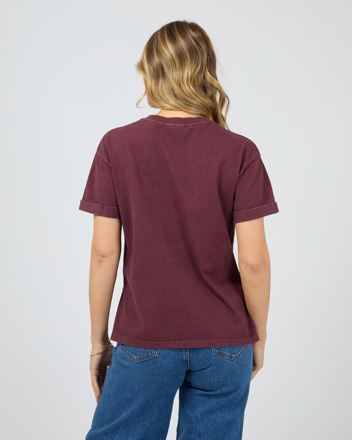 Aae Washed Tee Wine
