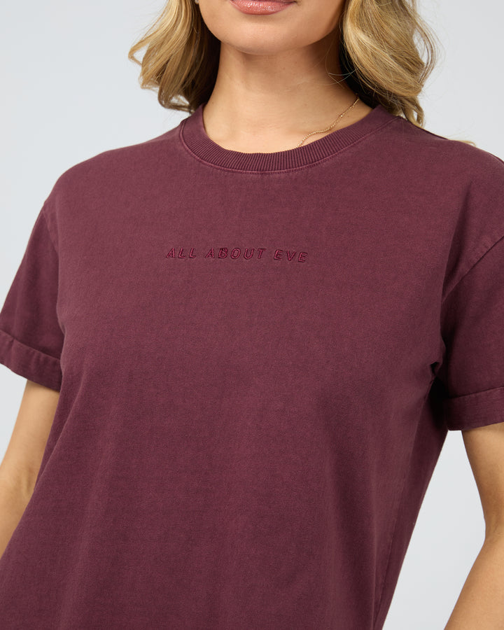 Aae Washed Tee Wine