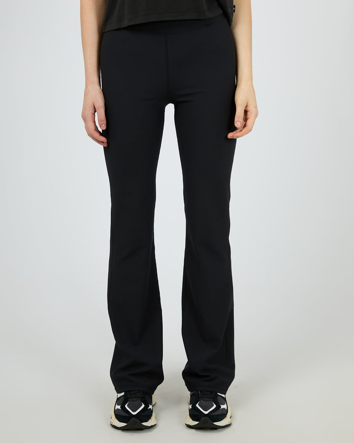 Aae Rib Flare Pants Black