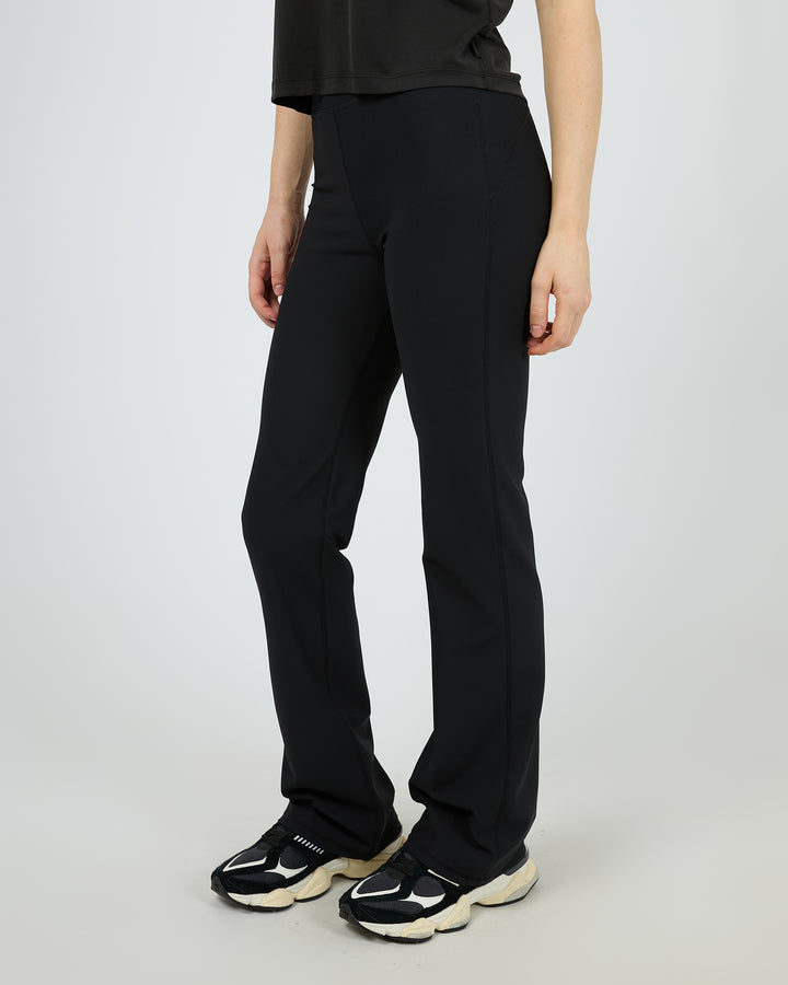 Aae Rib Flare Pants Black