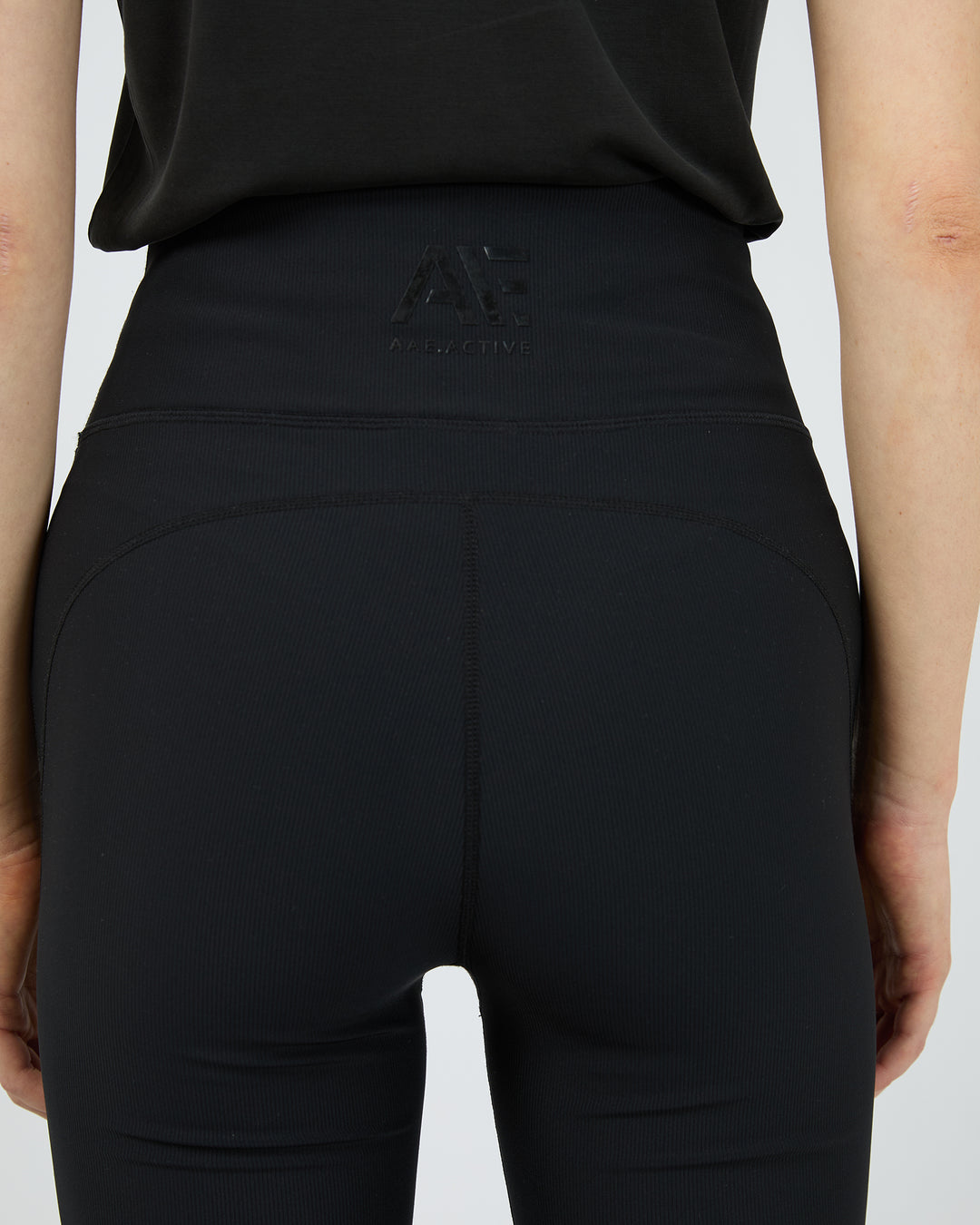 Aae Rib Flare Pants Black