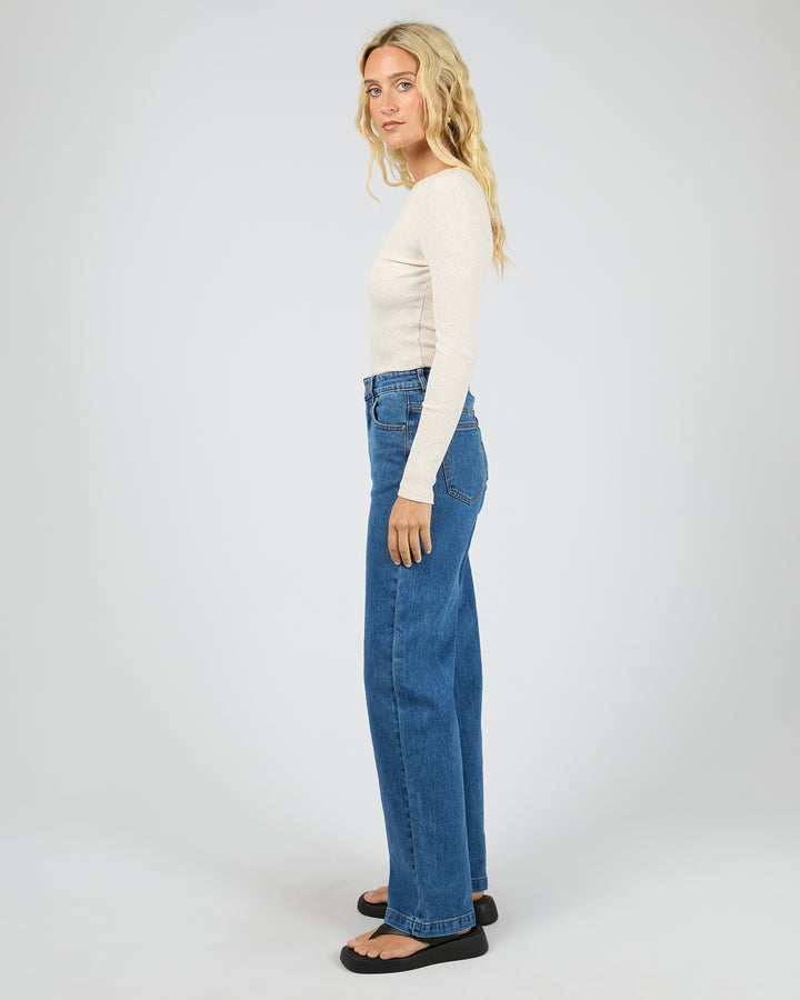 Eve Rib Baby Long Sleeve Tee Oatmeal