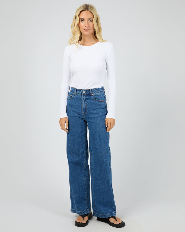 Eve Rib Baby Long Sleeve Tee White