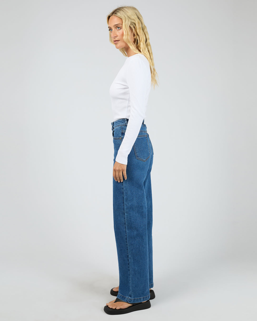 Eve Rib Baby Long Sleeve Tee White