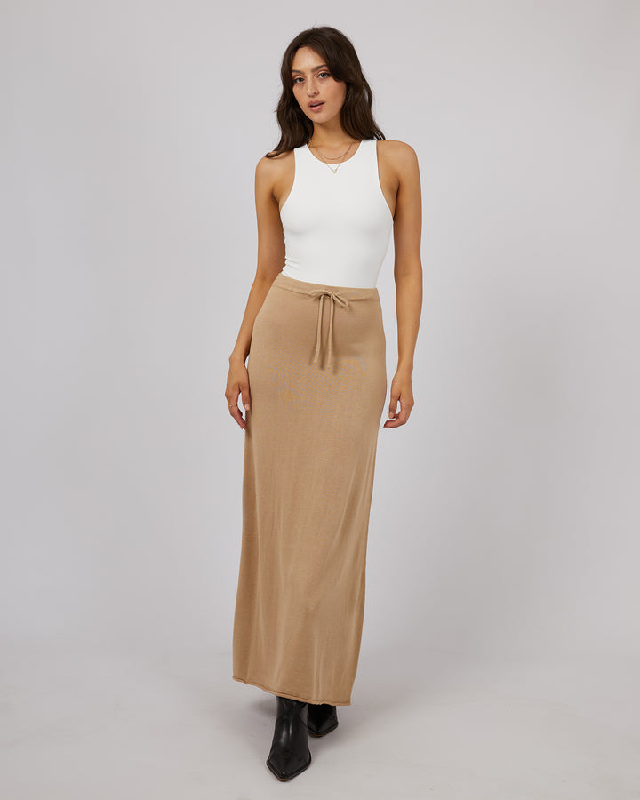 Eve Knit Skirt Oatmeal