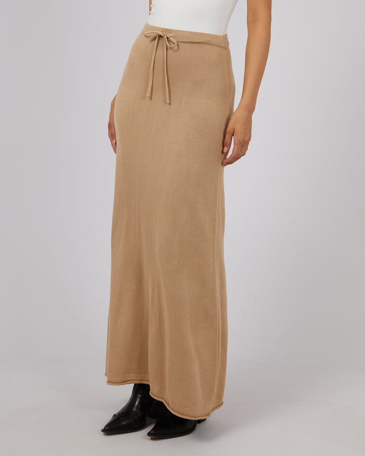 Eve Knit Skirt Oatmeal