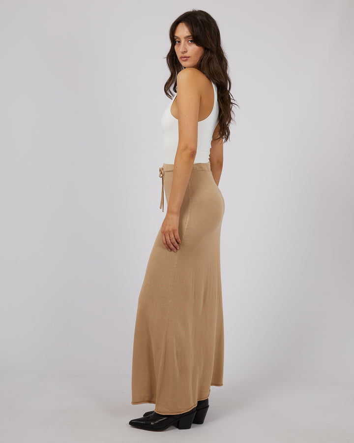 Eve Knit Skirt Oatmeal