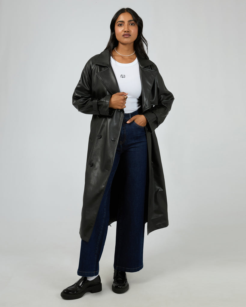 アウターその他 AVANDRESS Eve Robe Coat BLACK Levi's® X Barbie Ferreira Long Dress Coat - Black | Levi's® US
