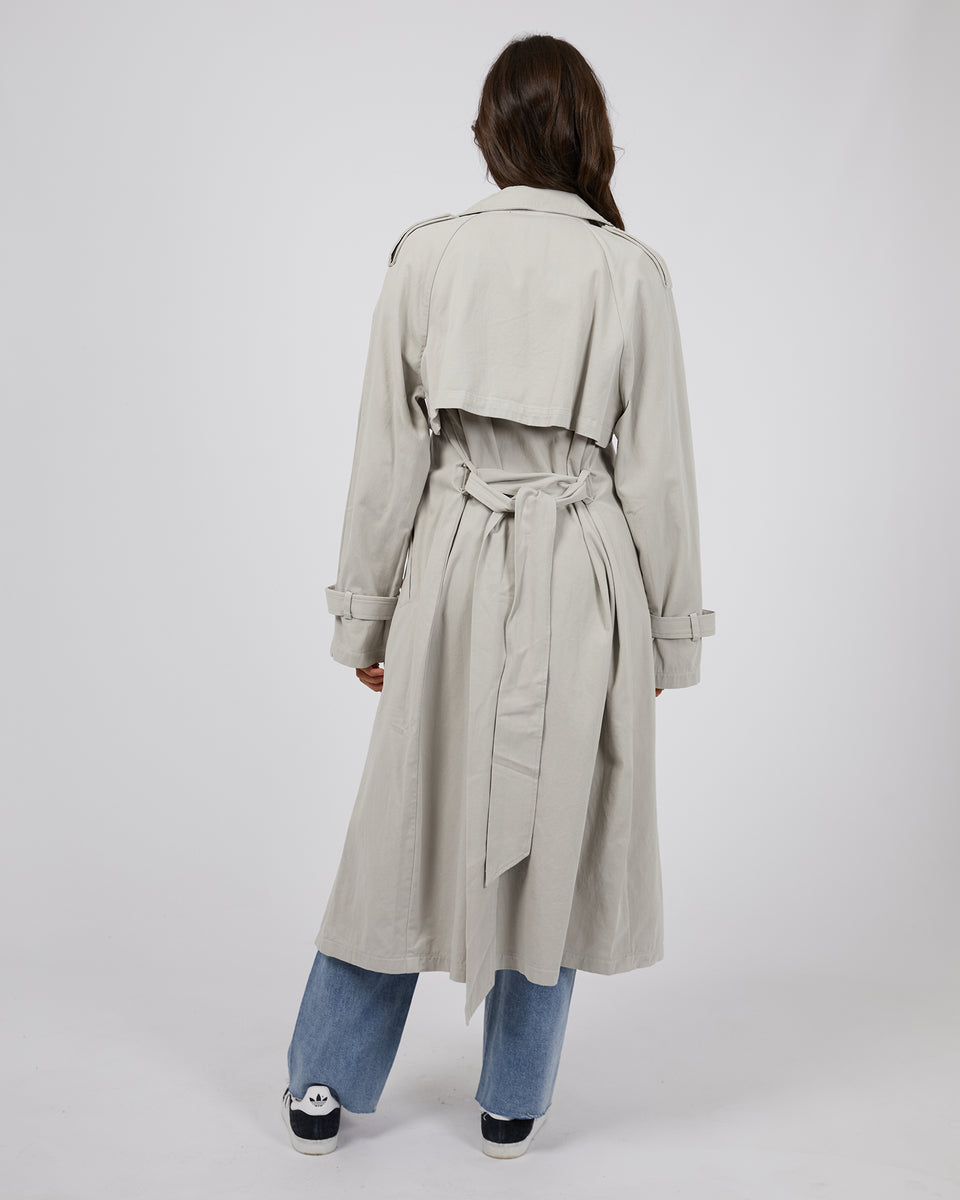 Eve Trench Coat Grey – All About Eve Clothing