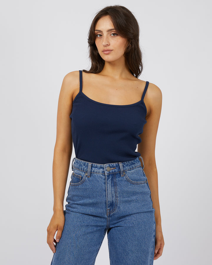 Eve Baby Rib Cami Navy