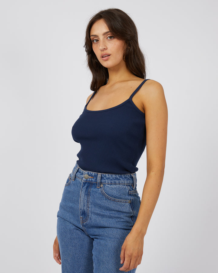 Eve Baby Rib Cami Navy