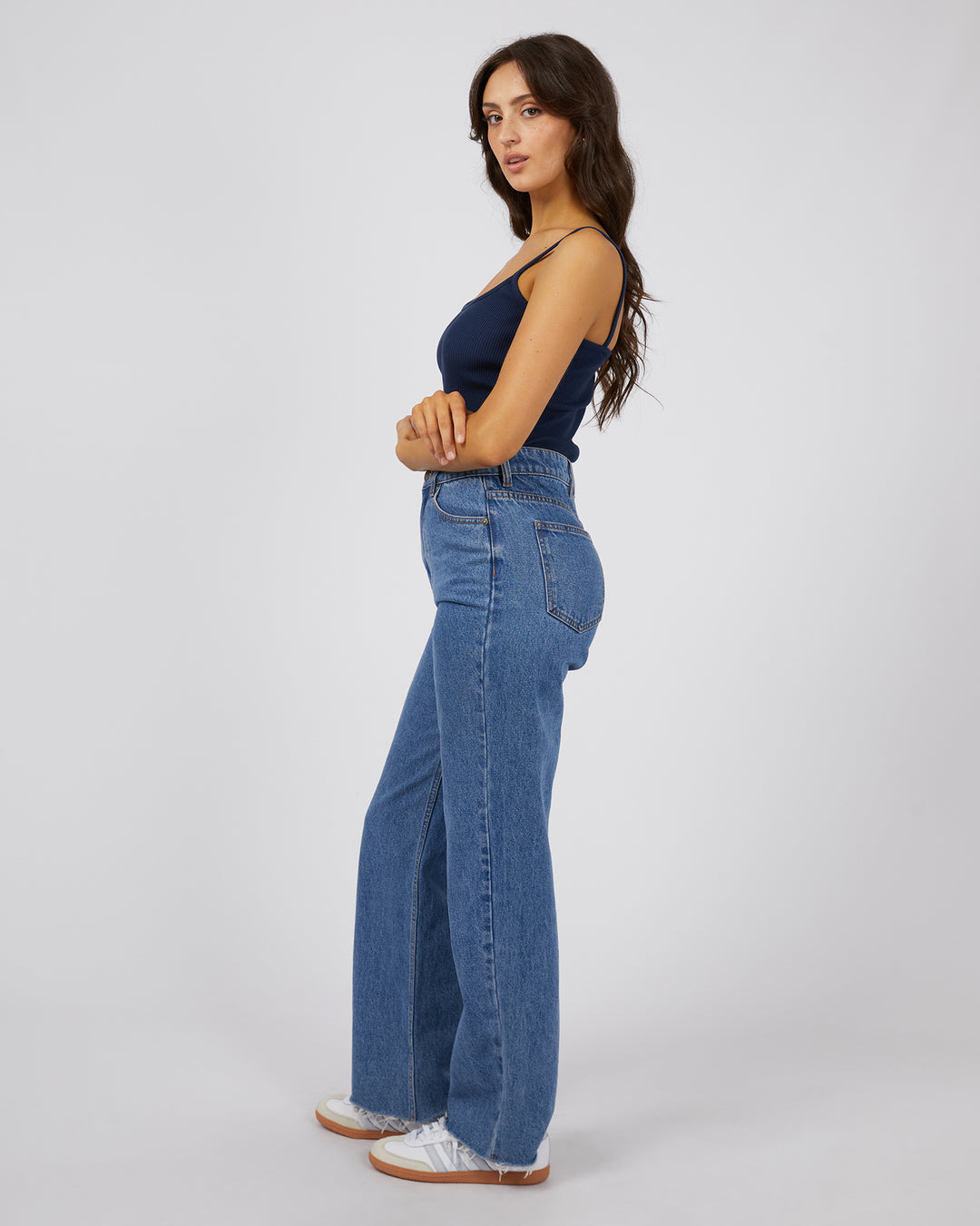 Eve Baby Rib Cami Navy