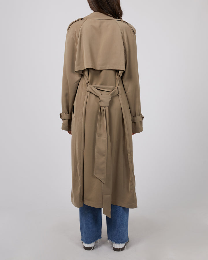 Eve Staple Trench Coat Tan
