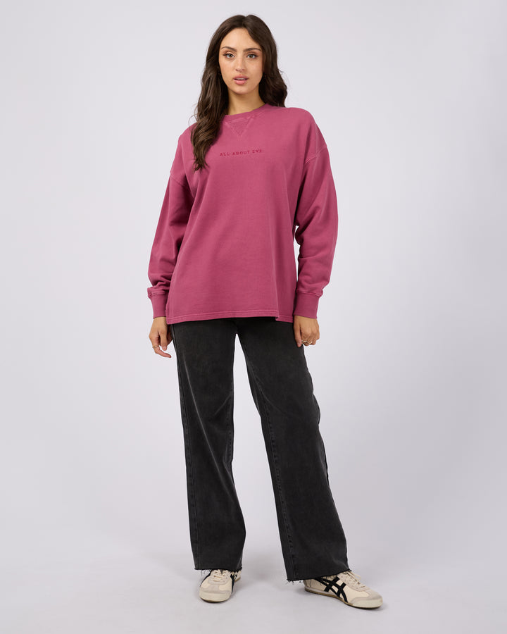 Aae Washed Relaxed Crew Blush
