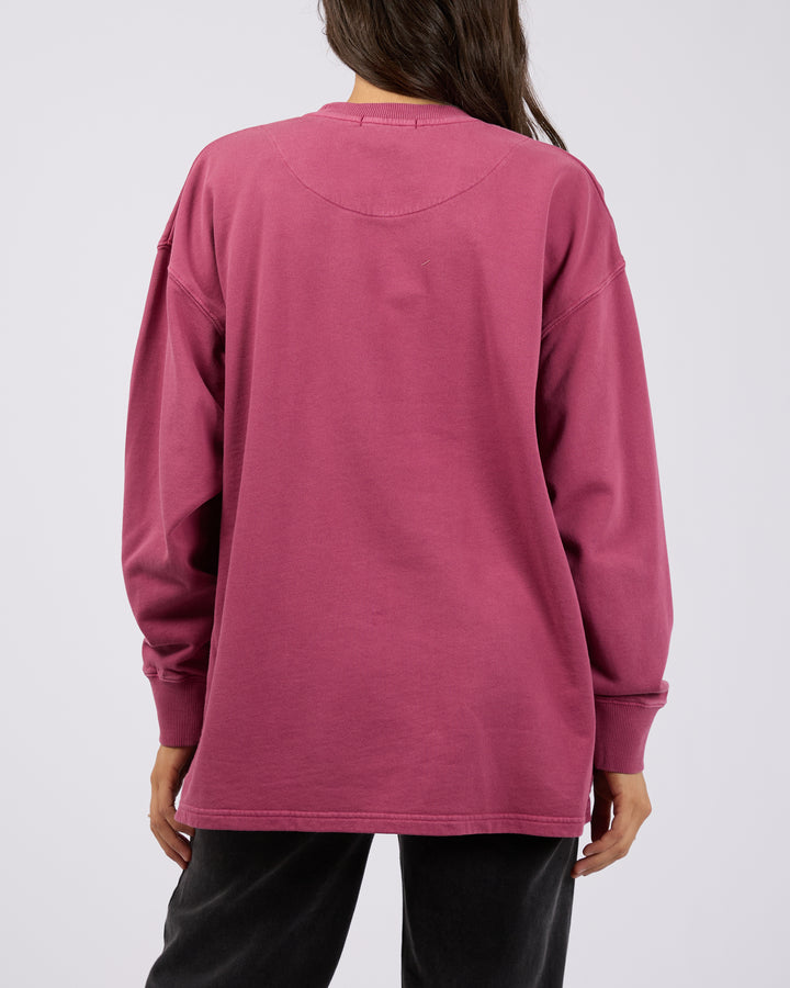 Aae Washed Relaxed Crew Blush