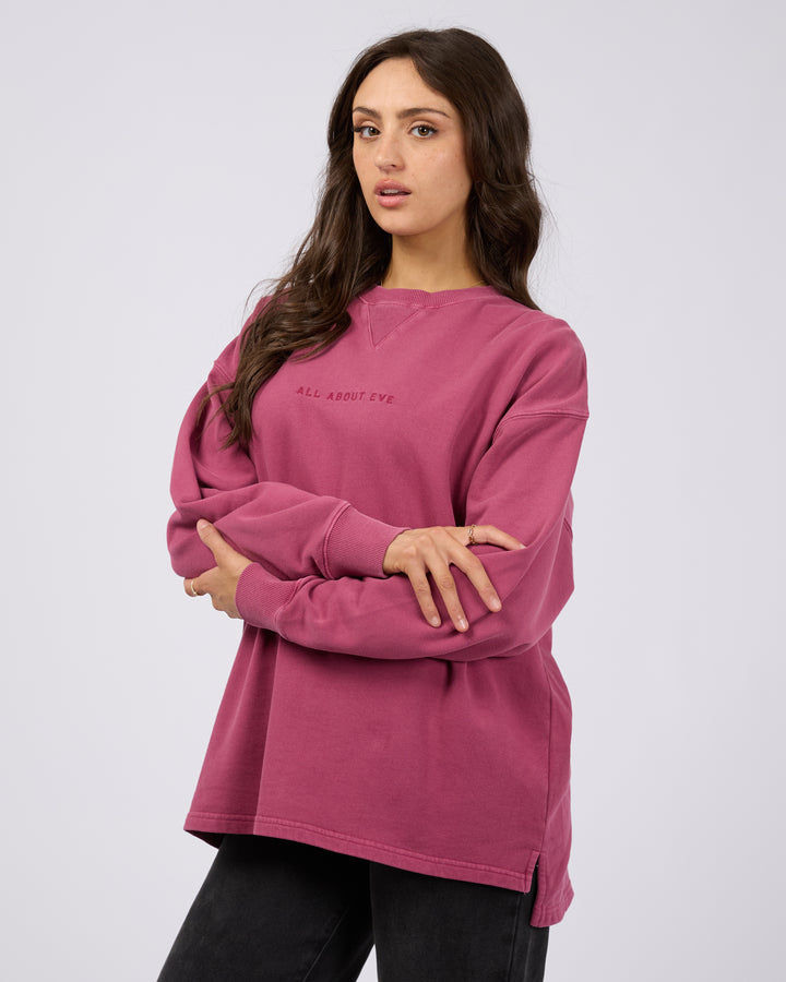 Aae Washed Relaxed Crew Blush