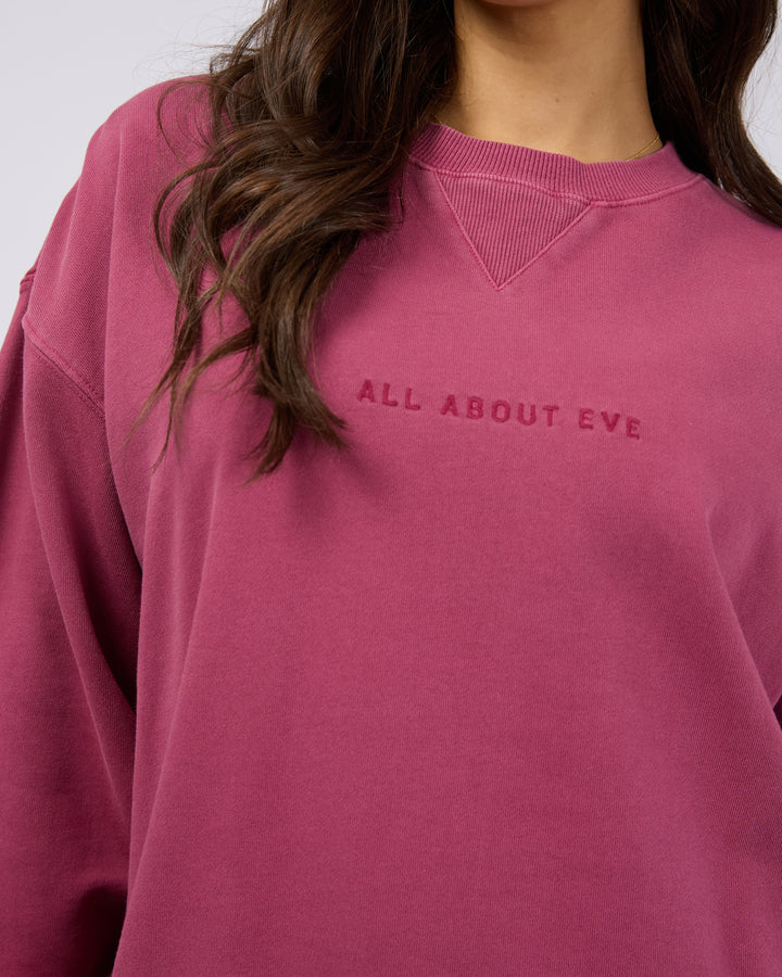 Aae Washed Relaxed Crew Blush