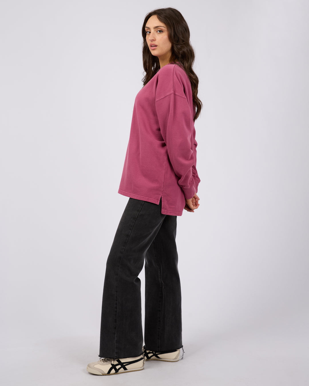 Aae Washed Relaxed Crew Blush