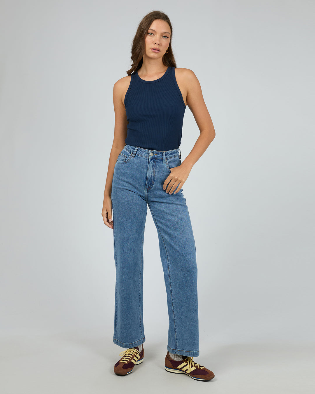 Eve Rib Baby Tank Navy