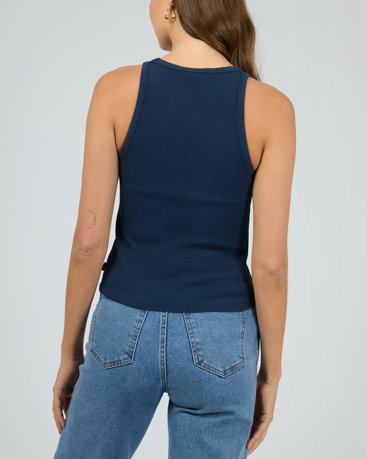 Eve Rib Baby Tank Navy