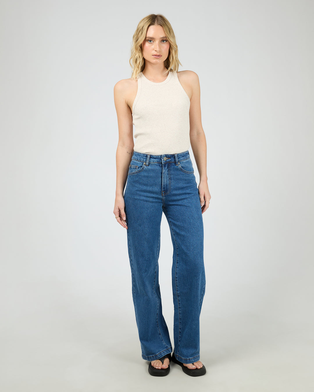 Eve Rib Baby Tank Oatmeal