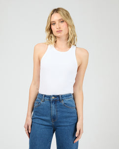 Eve Rib Baby Tank White