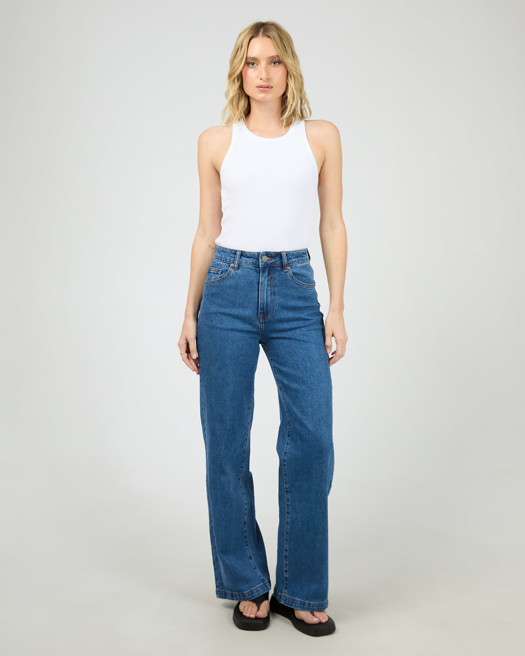 Eve Rib Baby Tank White