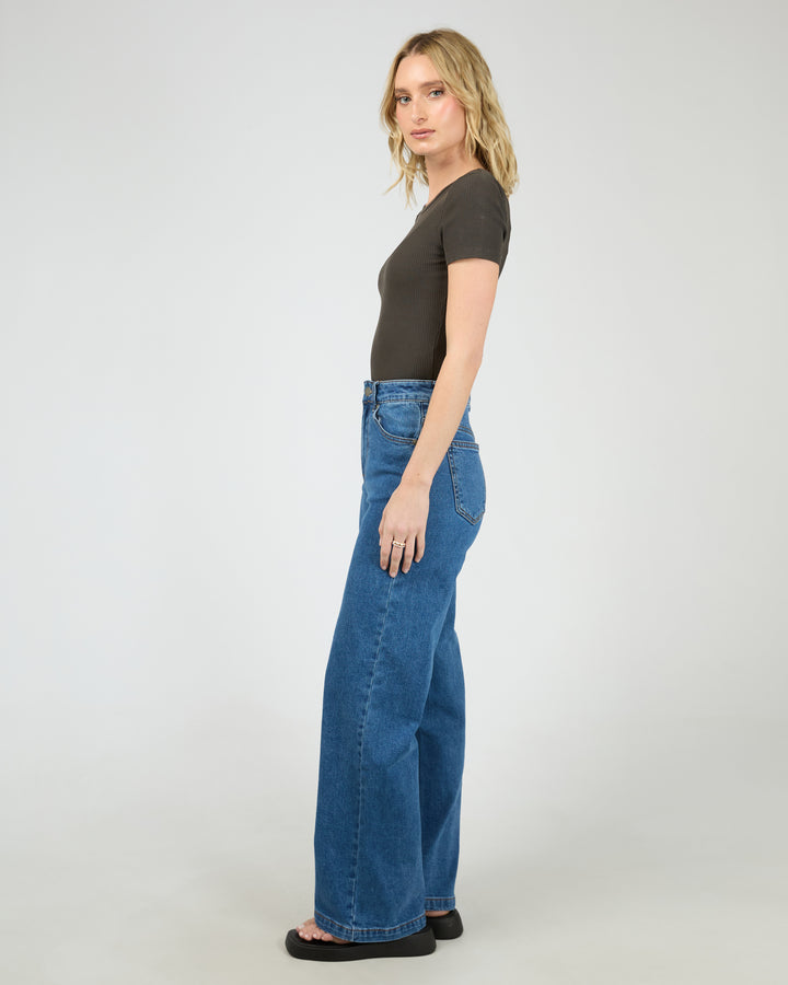 Eve Rib Baby Tee Washed Black