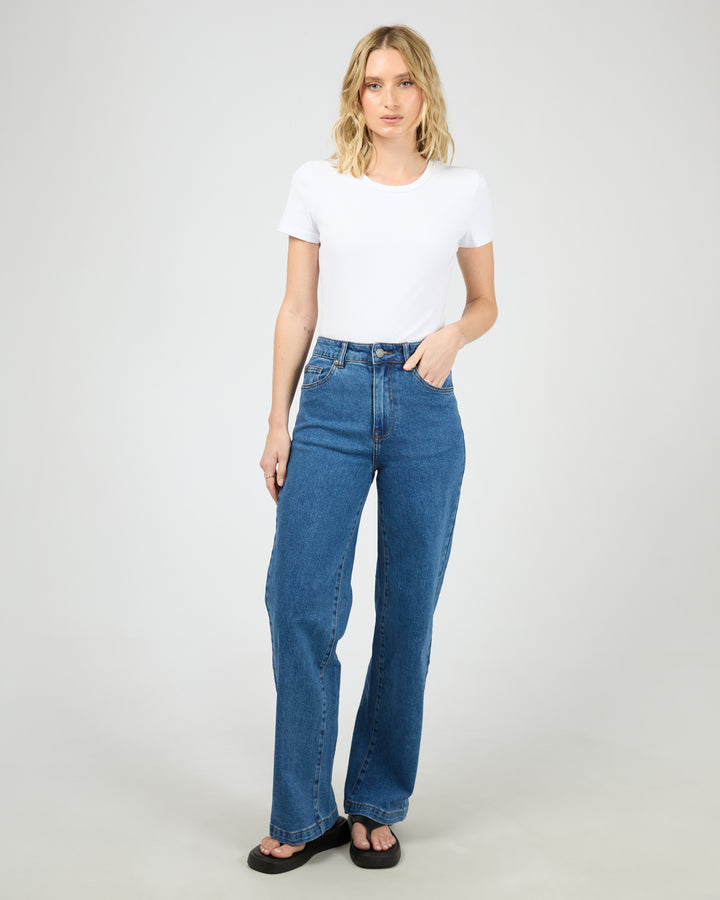 Eve Rib Baby Tee White