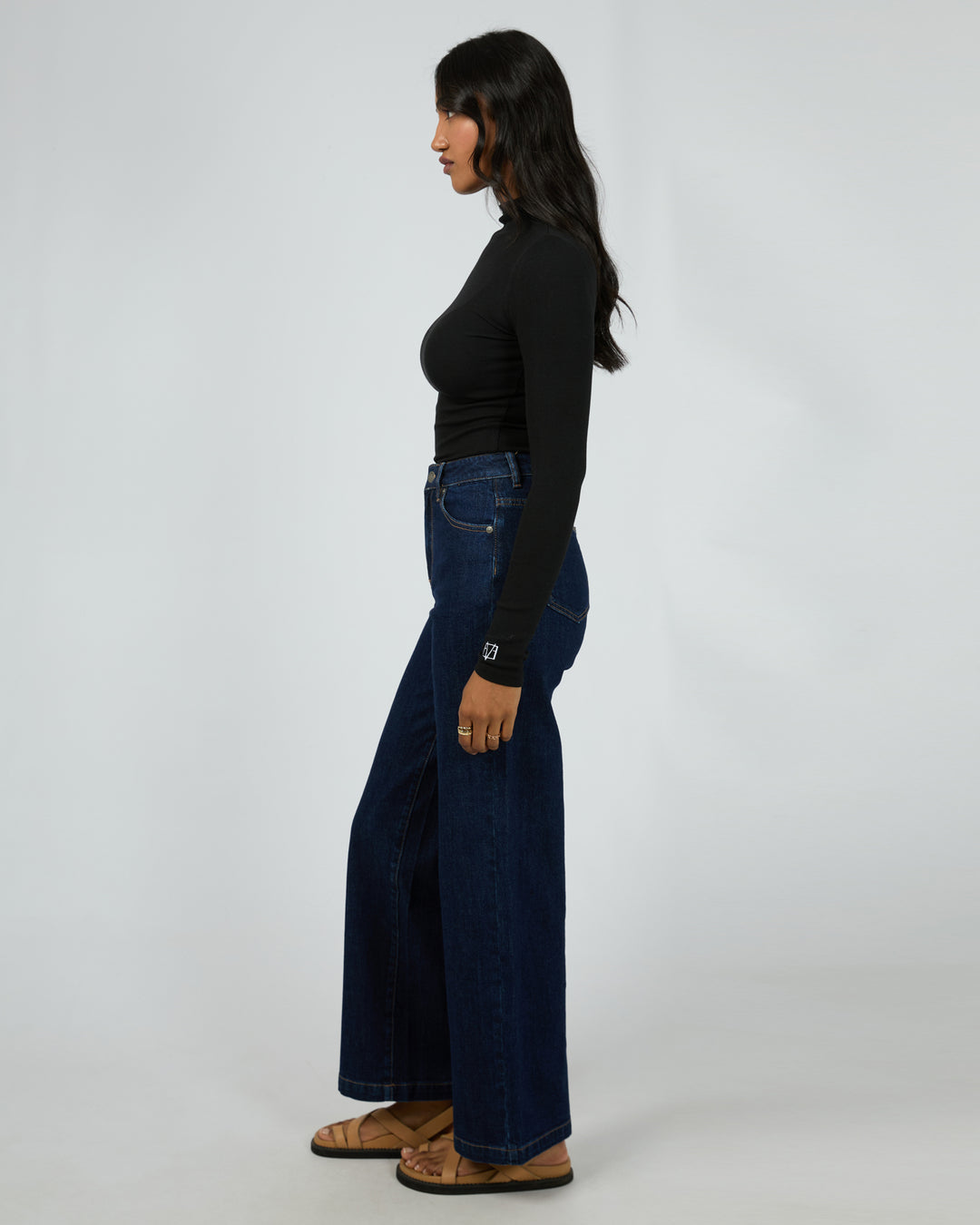 Icon Mock Neck L/S Top Black