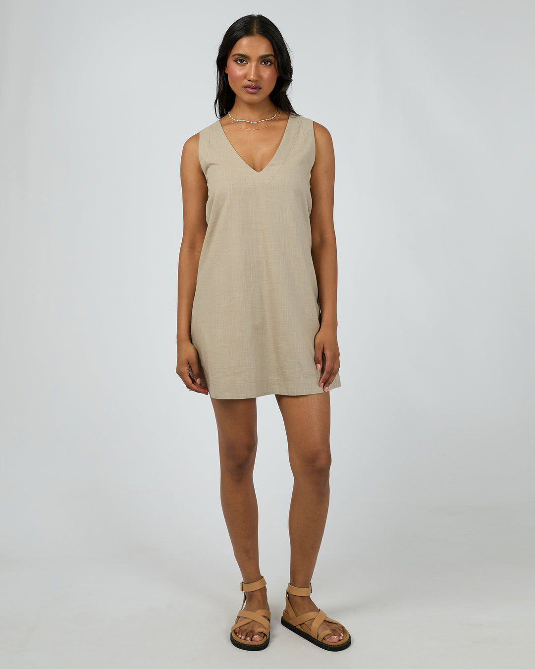 Essential Mini Dress Stone