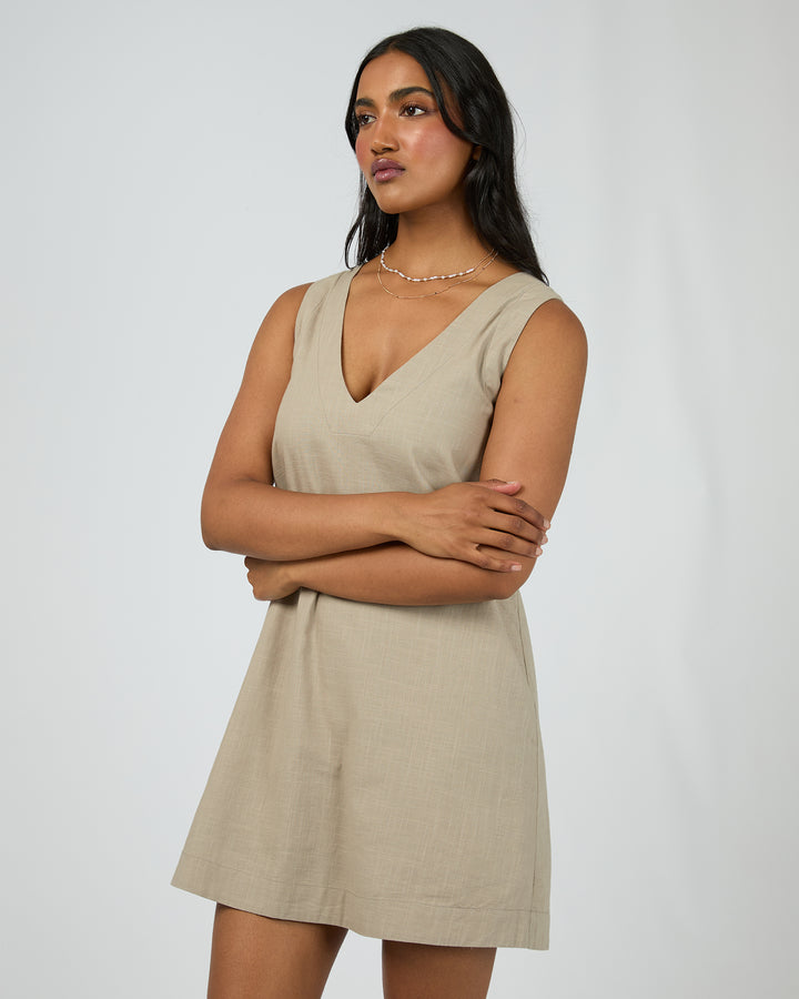 Essential Mini Dress Stone