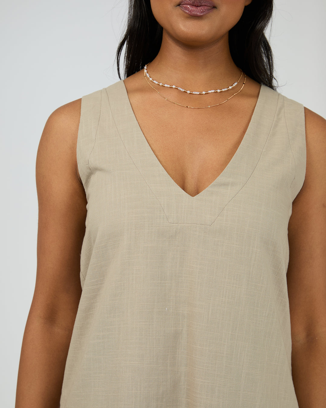 Essential Mini Dress Stone