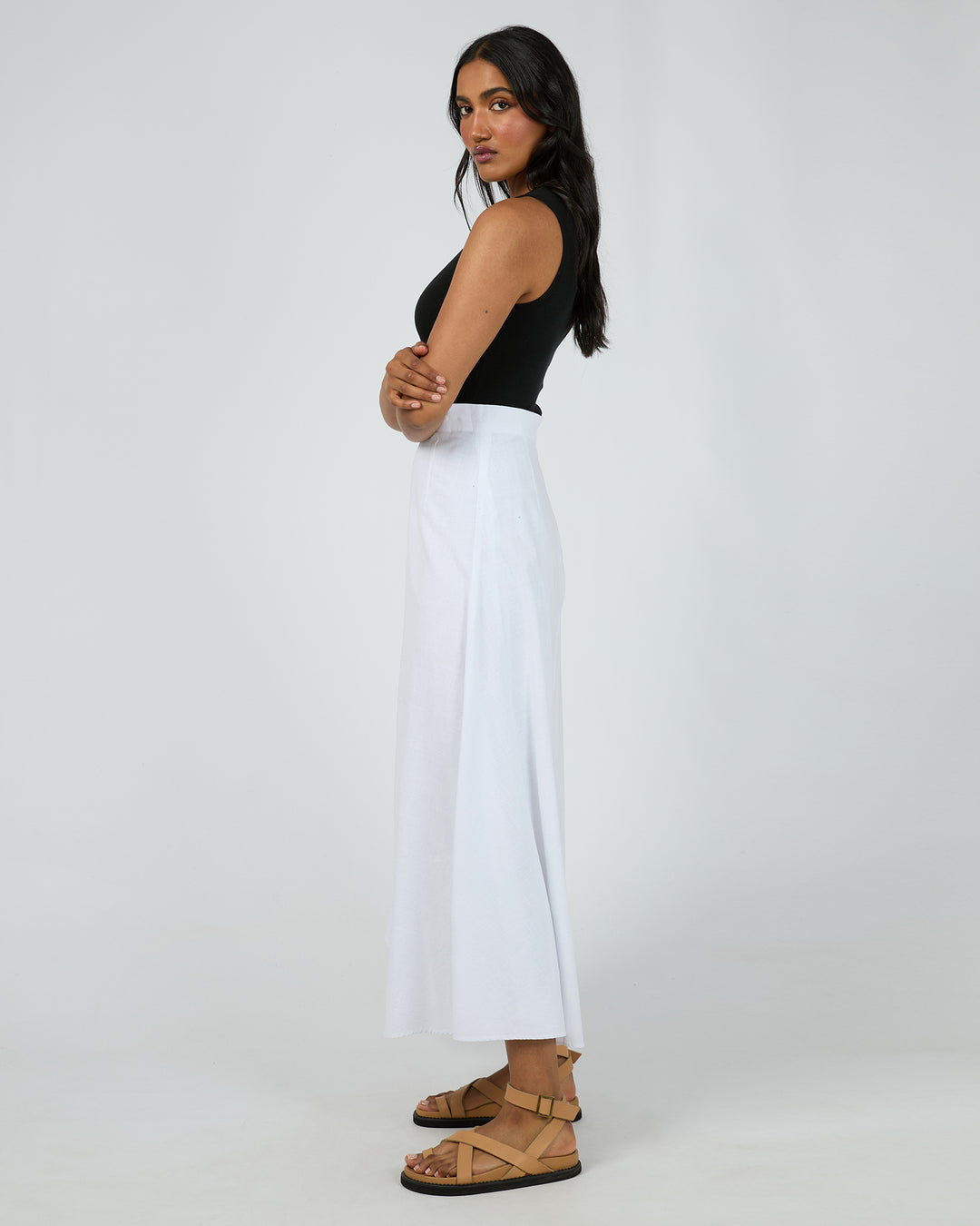 Essential Maxi Skirt White