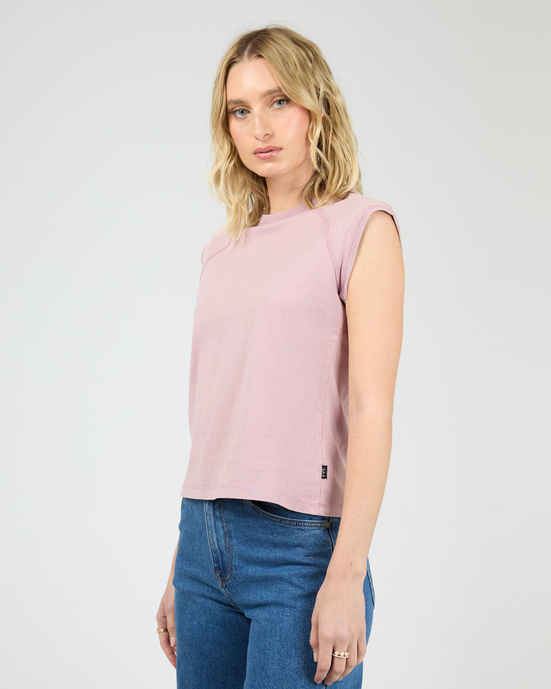 Washed Raglan Tee Quartz Pink