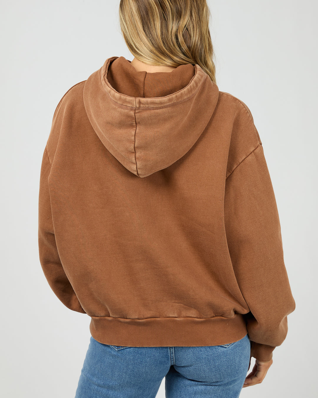 Aae Washed Box Hoodie Cinnimon