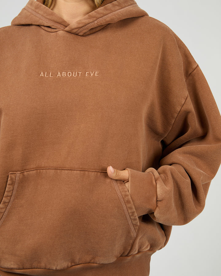 Aae Washed Box Hoodie Cinnimon
