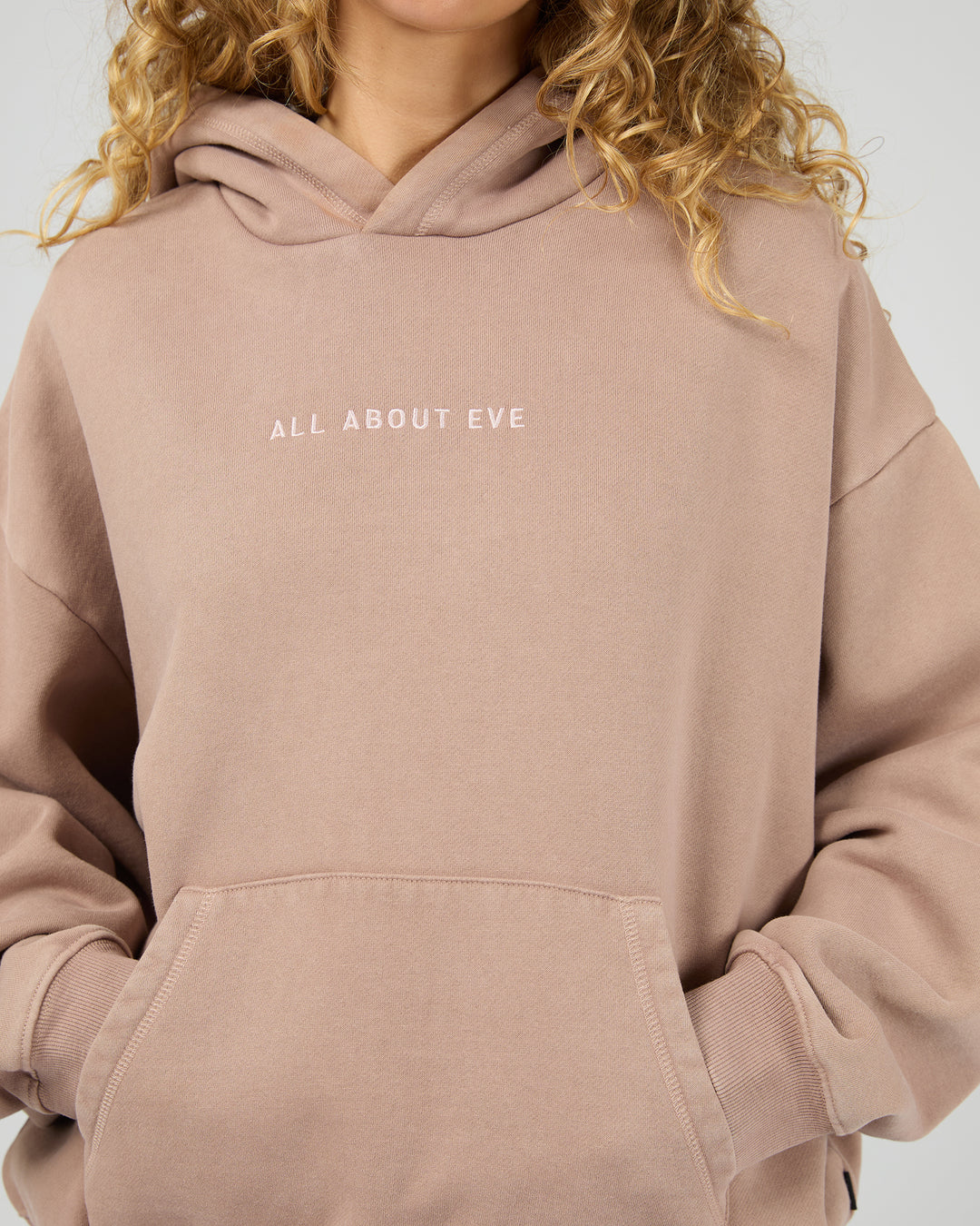 Aae Washed Box Hoodie Fawn