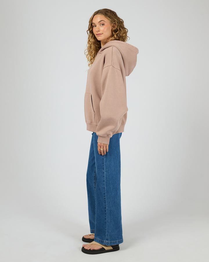 Aae Washed Box Hoodie Fawn