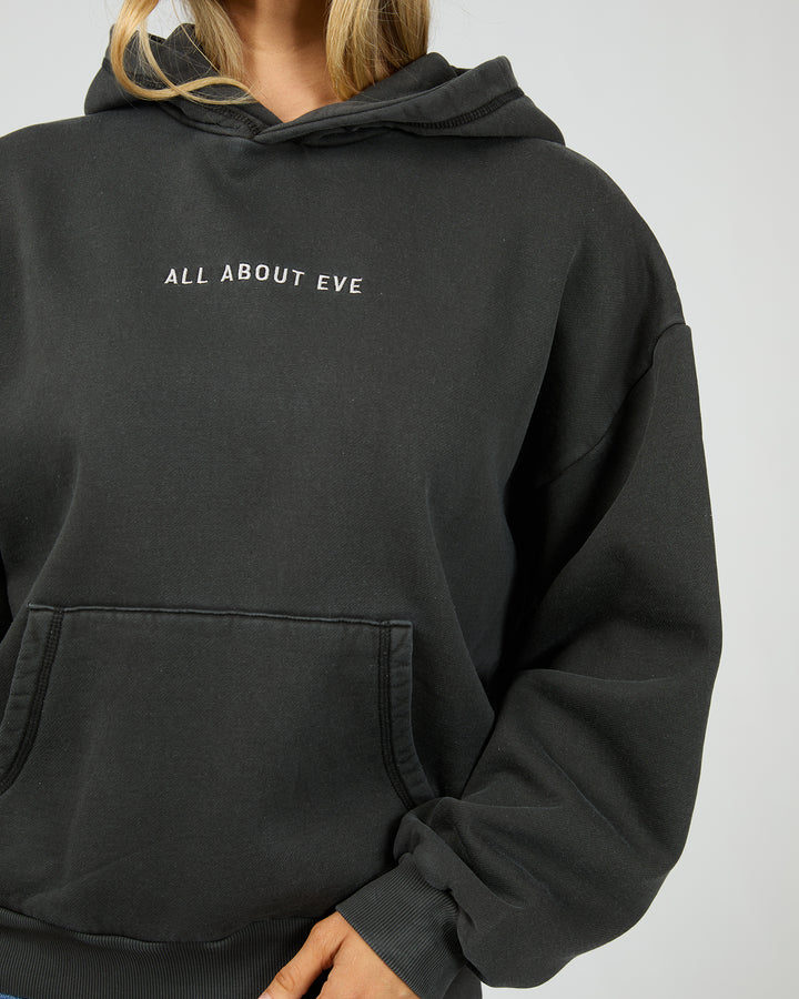 Aae Washed Box Hoodie Washed Black