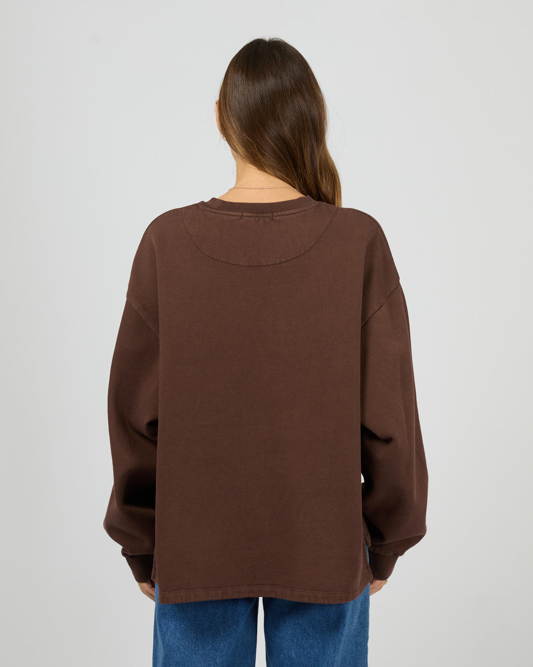 Aae Washed Box Crew Brown