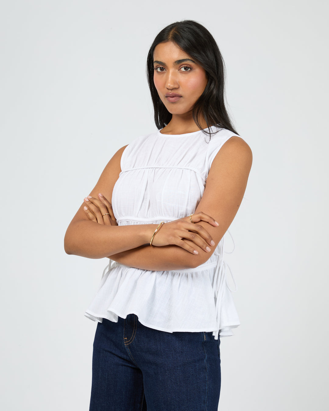 Lou Lou Tie Top White