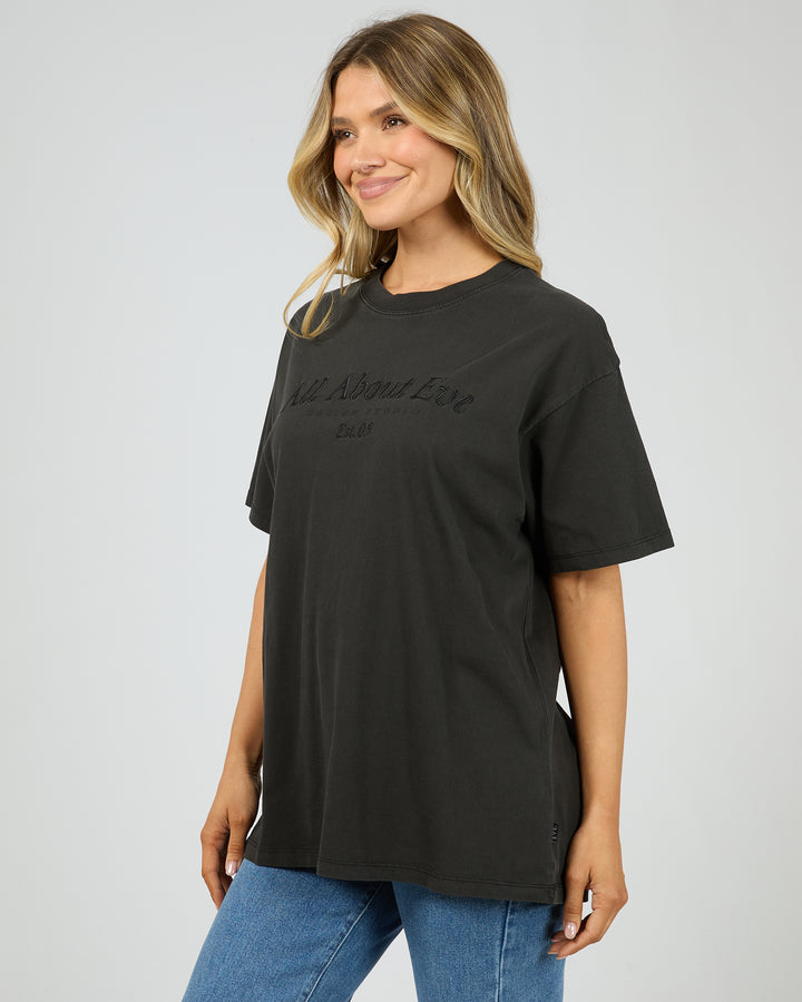 Aae Timeless Tee Washed Black